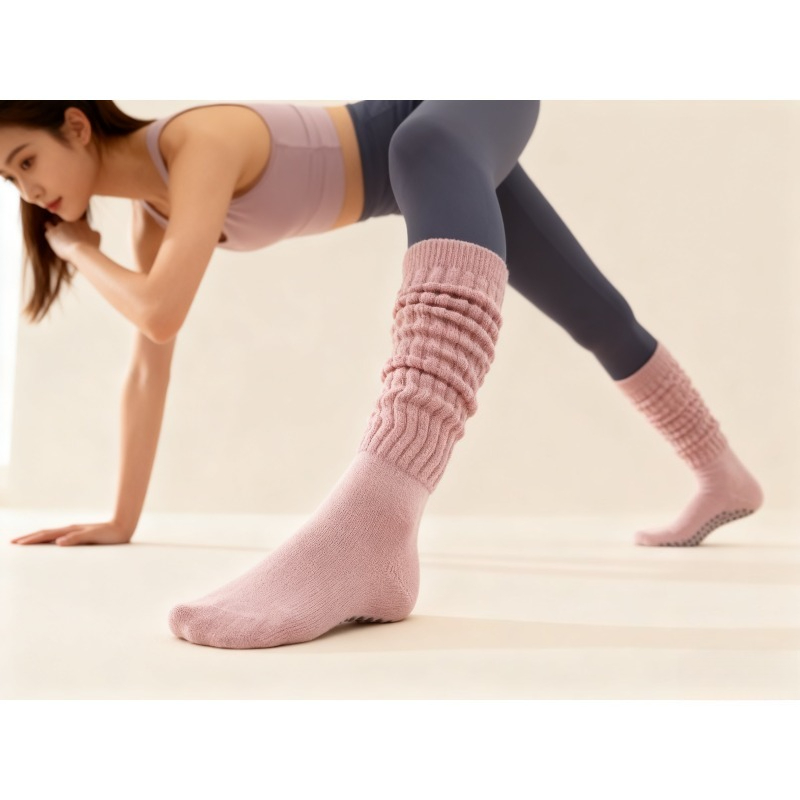 Winter Clothing Youtube - Women Cotton Non Slip Pilate Socks