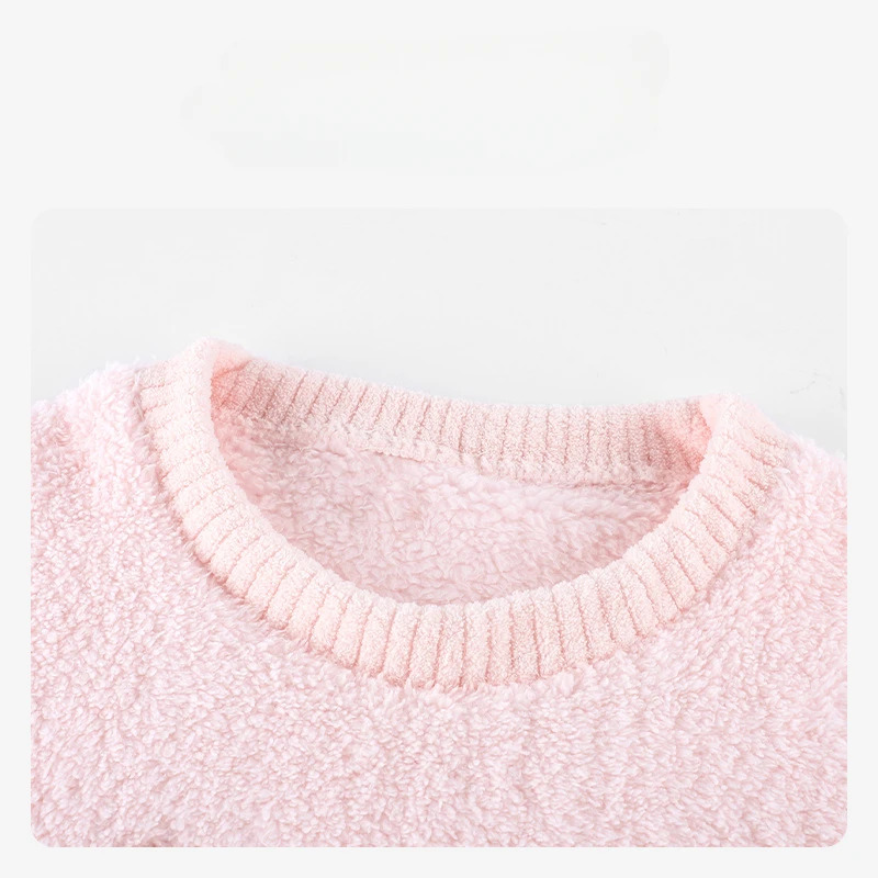 Winter Clothing Youtube - Pink Bowknot Pajamas Long Sleeve Crew