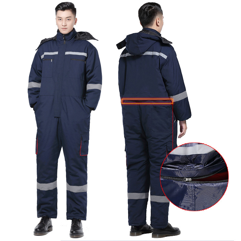 Winter Clothing Articles - Winter Reflective Coveralls for Men Work