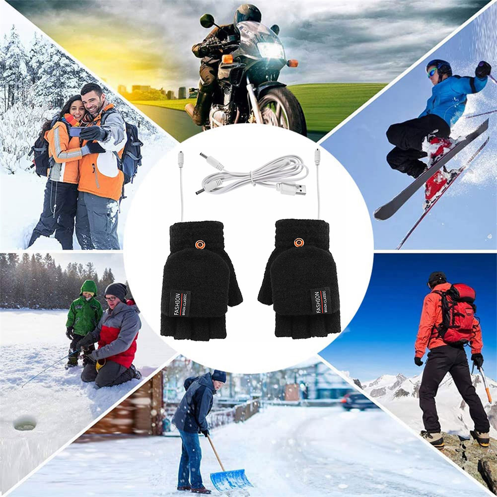 Electric USB Heating Gloves Ha - Hand Warmer Reusable 评论和价格