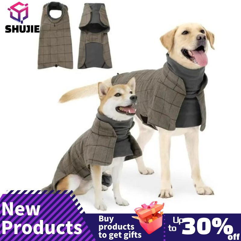 Warm Dog Coat English Plaid Do - Winter Clothing Types 评论和价格