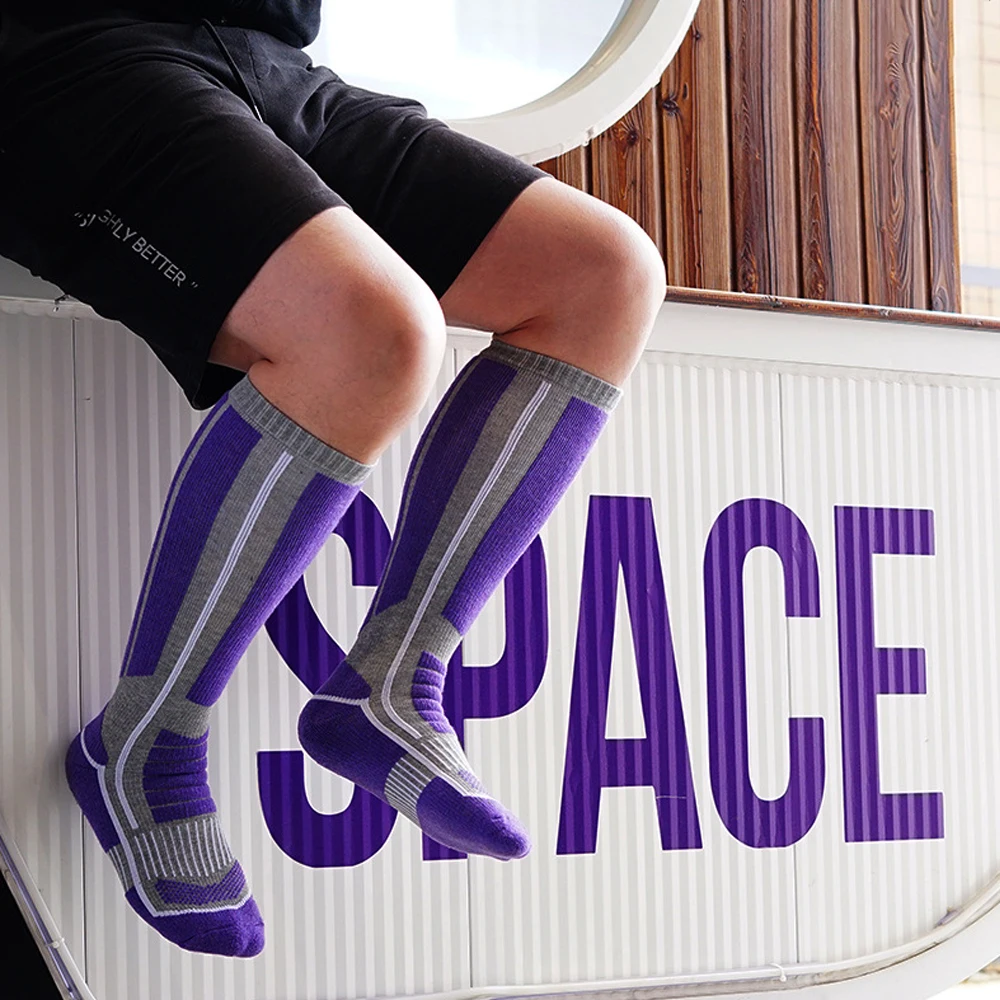 XQQMXX 1Pair Ski Socks Skiing  - Thermal Sock Merino 评论和价格