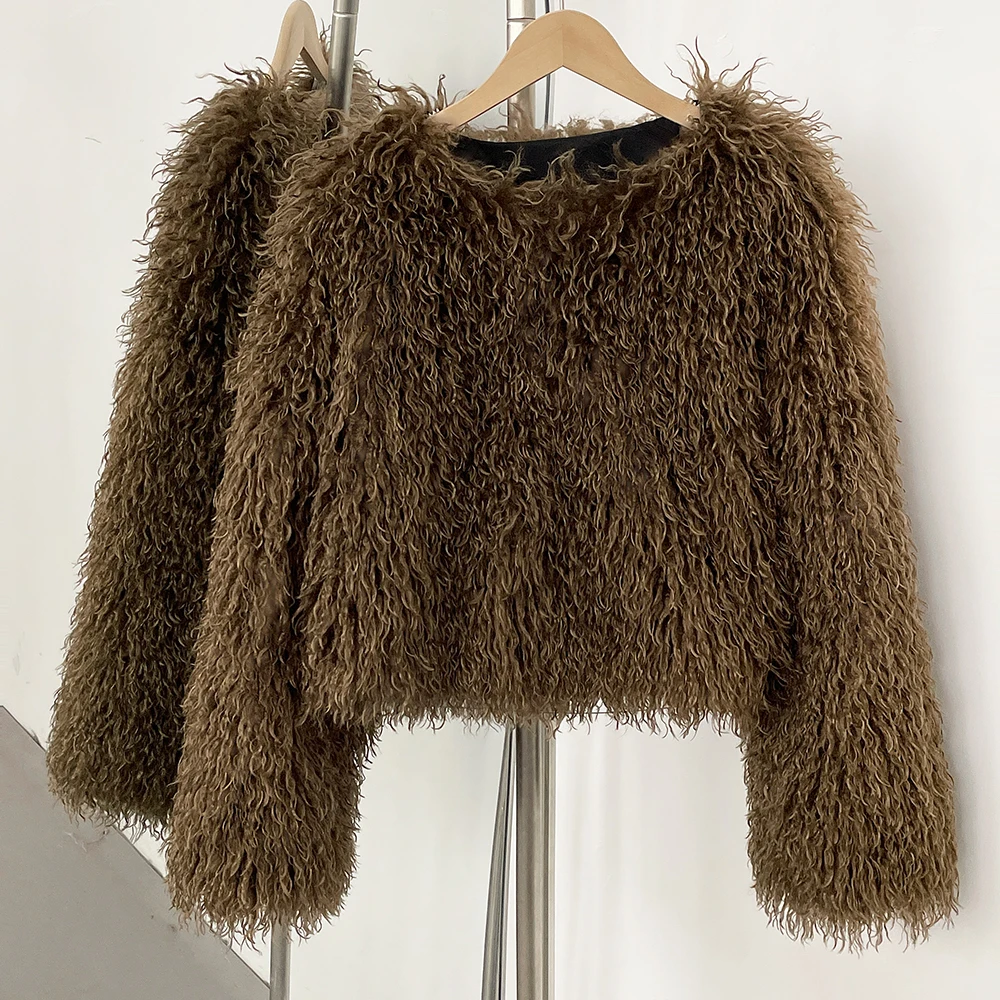 OFTBUY Faux Fur Jacket New Sty - Winter Clothing Manufacturers 评论和价格