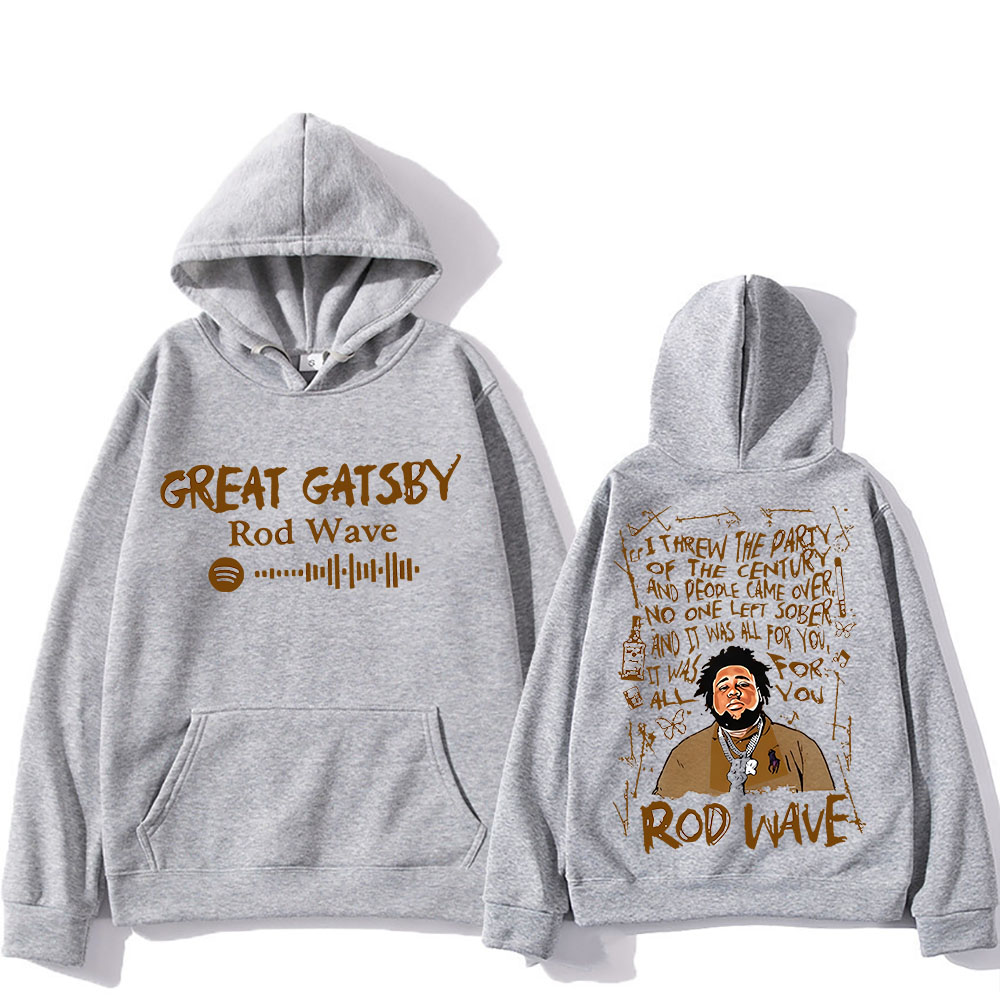 Rod Wave Graphic Printing Hood - Winter Clothing Drawing 评论和价格