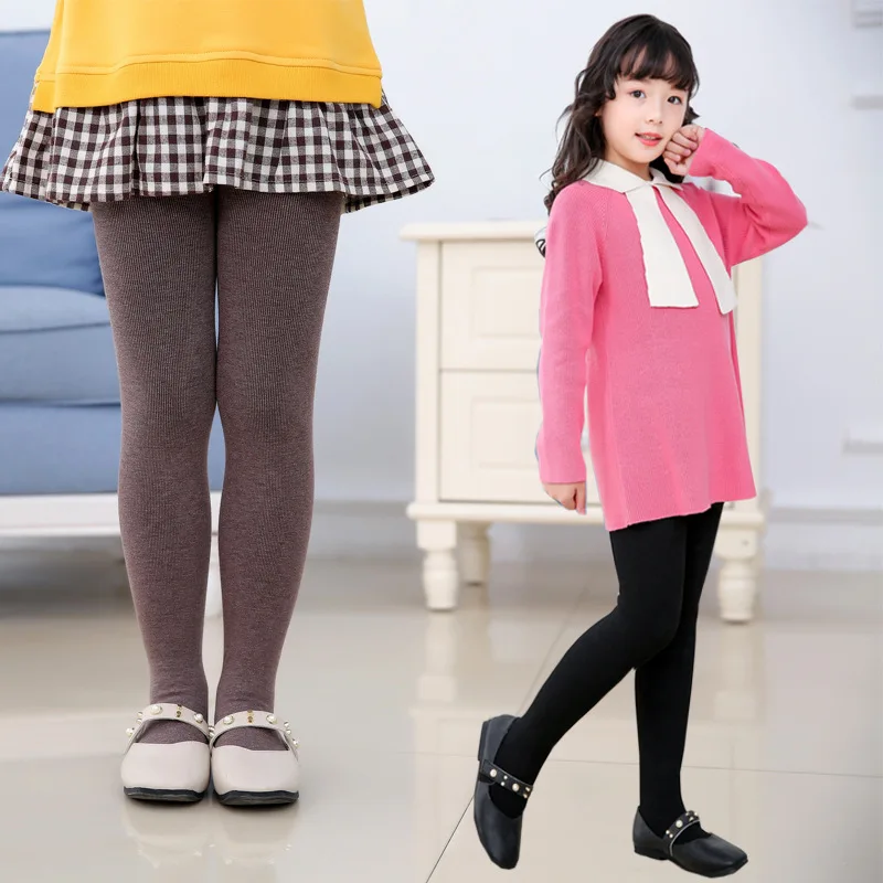 Brushed Thicken Girls Tights f - Winter Clothing Baby Girl 评论和价格