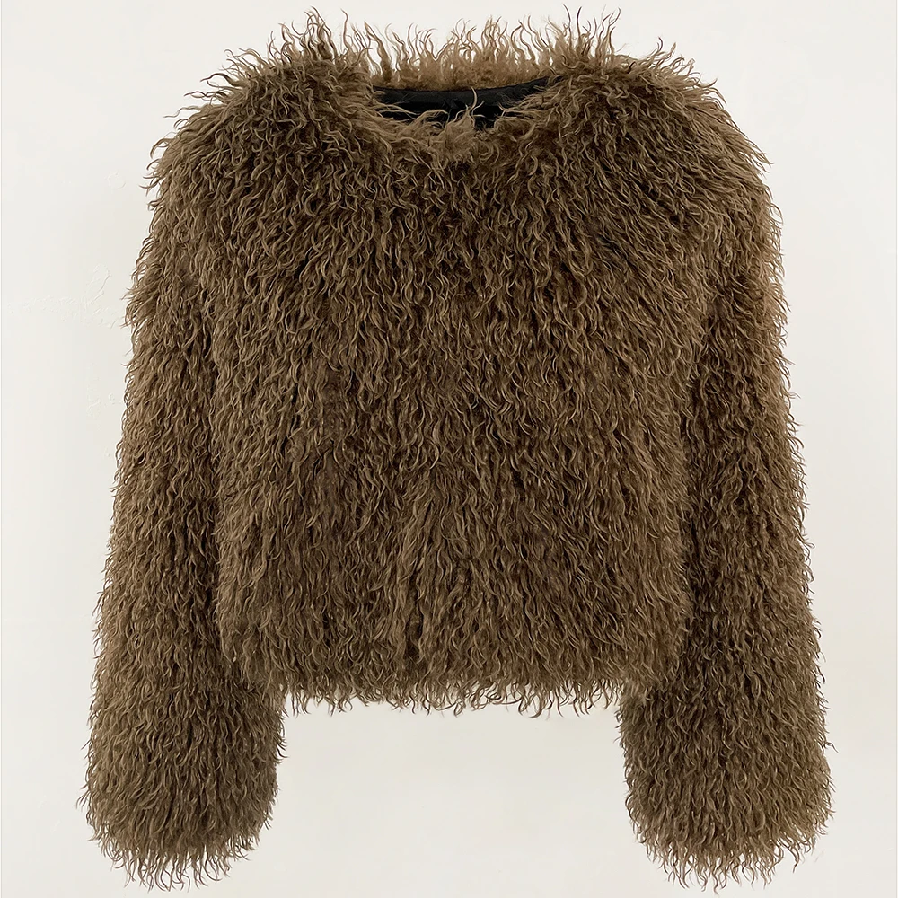 Faux Fur Coat Solid Color Wome - Winter Clothing Manufacturers 评论和价格