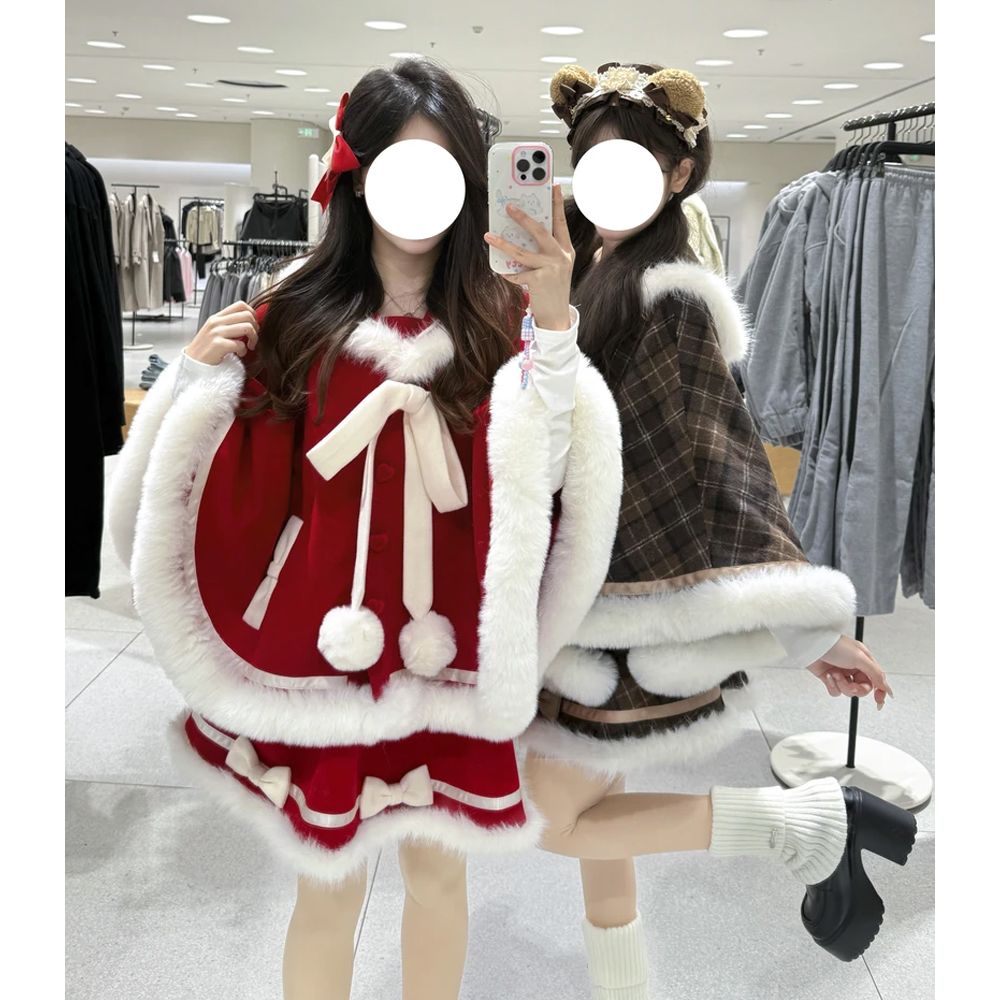 Sweet Japanese Cute Skirt Sets - Winter Clothing Types 评论和价格