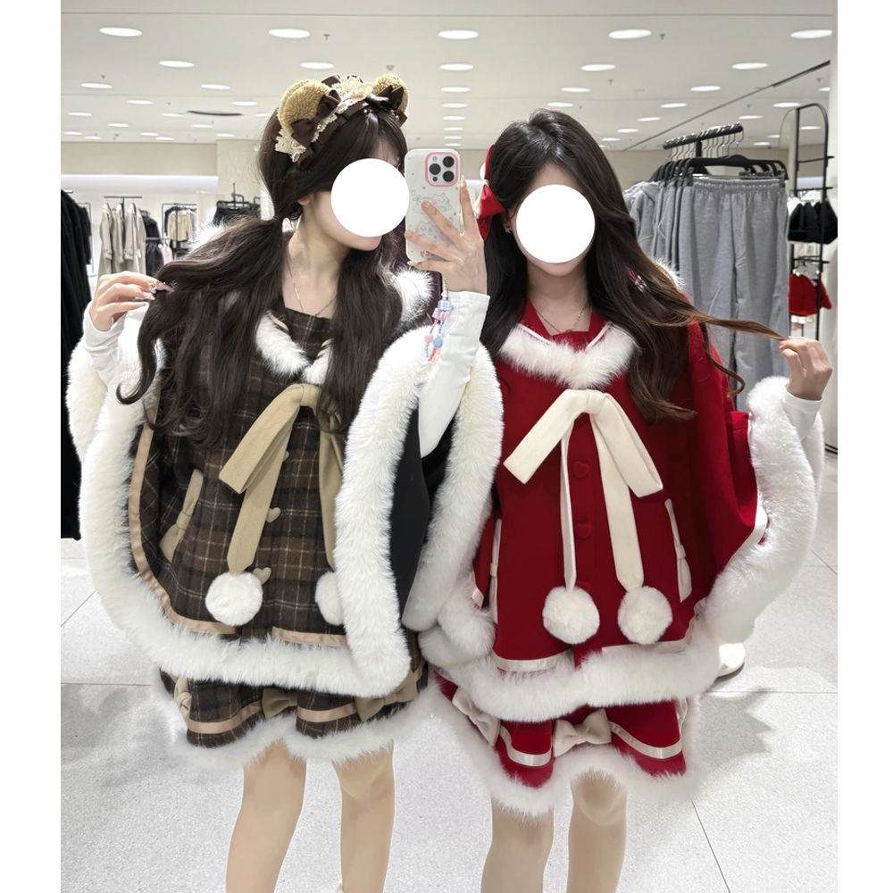Sweet Japanese Cute Skirt Sets - Winter Clothing Types 评论和价格