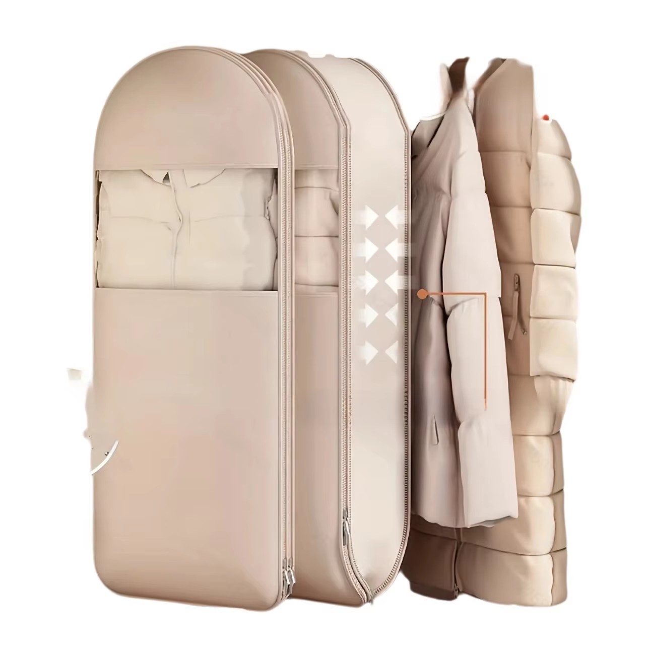 3 Pack Pink & Beige Hanging Va - Winter Clothing Types 评论和价格