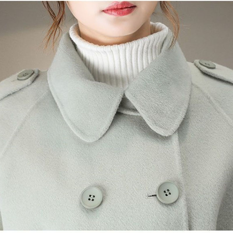 Women Woolen Coat Mid Length S - Winter Clothing Youtube 评论和价格