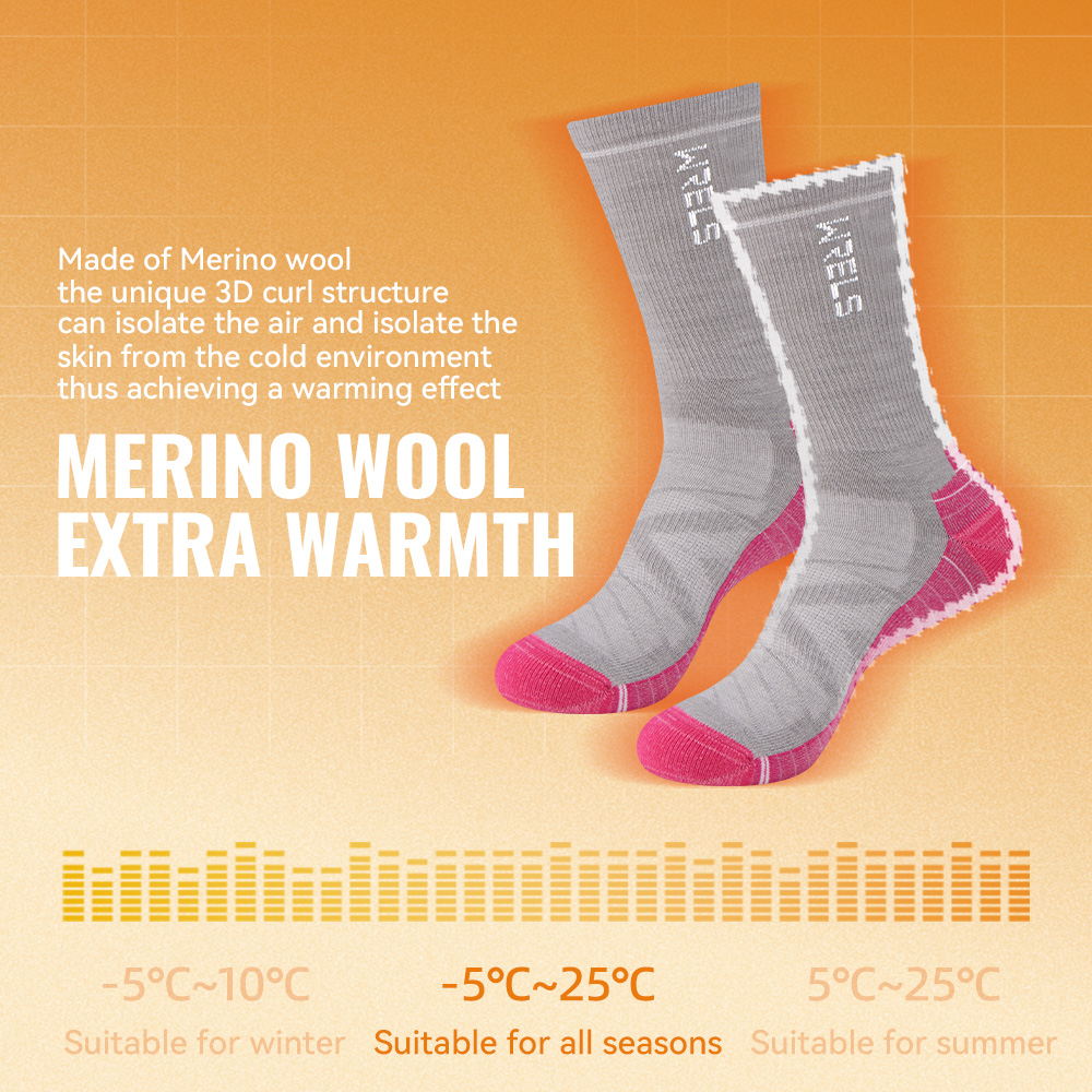 WRELS 1/2/3 Merino Wool Socks  - Thermal Sock Merino 评论和价格