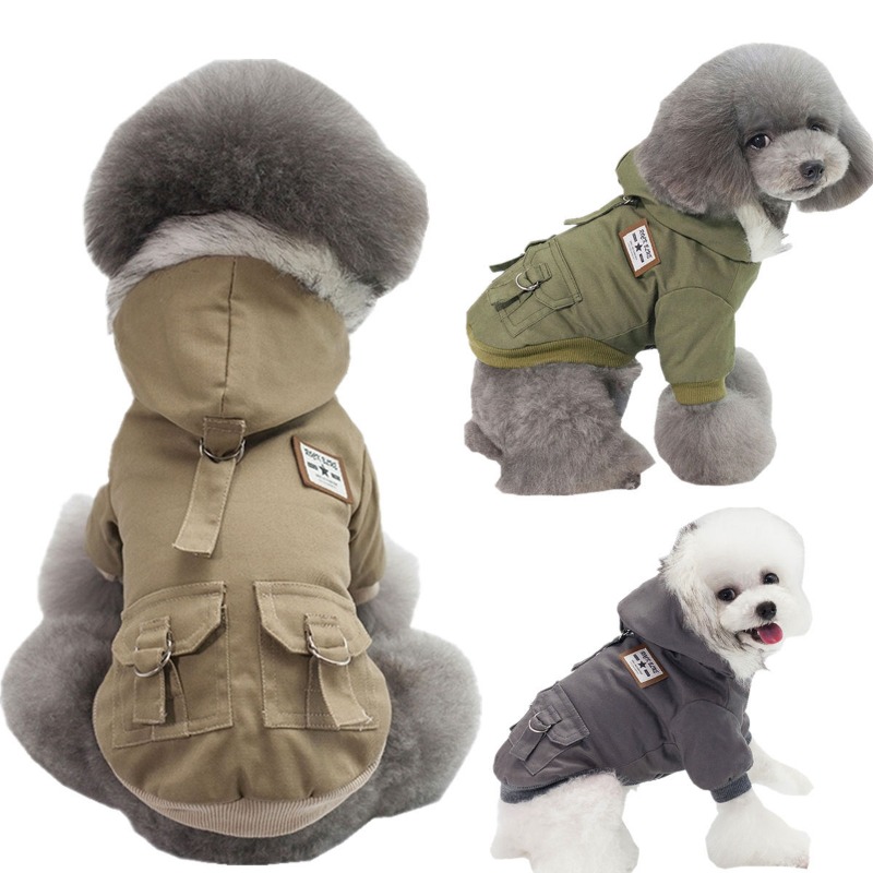 Warm Dog Hooded Jacket Multi P - Winter Clothing Line 评论和价格