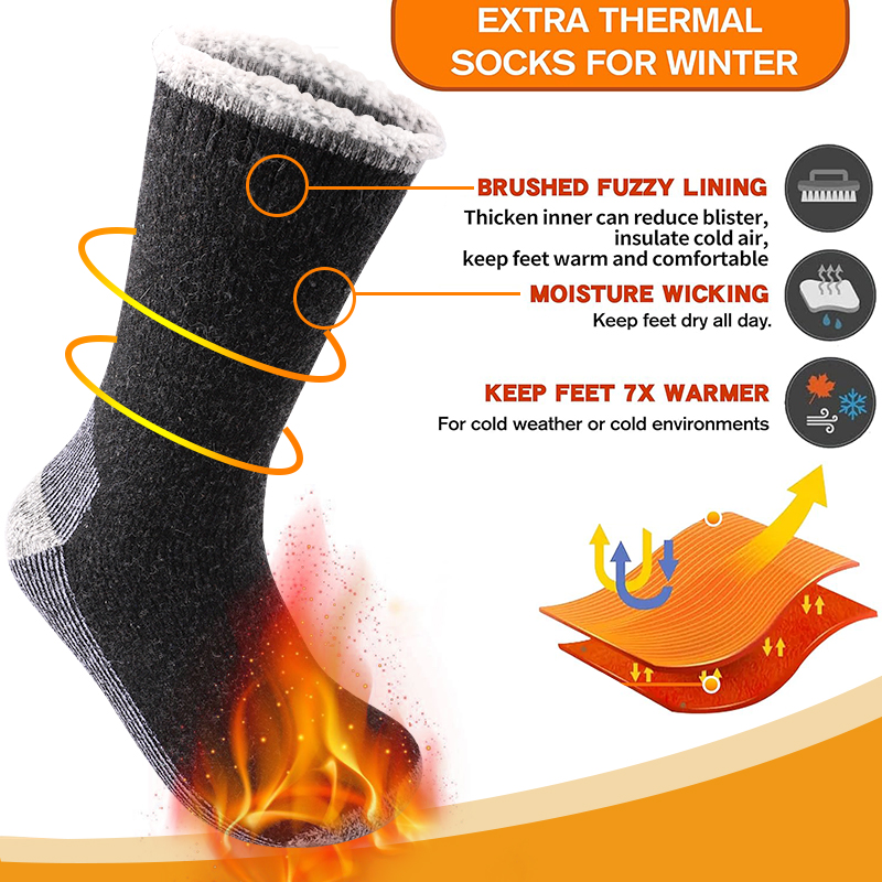 1 Pair Mens Merino Wool Warm S - Thermal Sock Merino 评论和价格