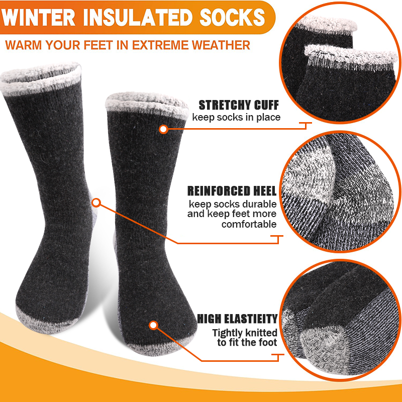 1 Pair Mens Merino Wool Warm S - Thermal Sock Merino 评论和价格